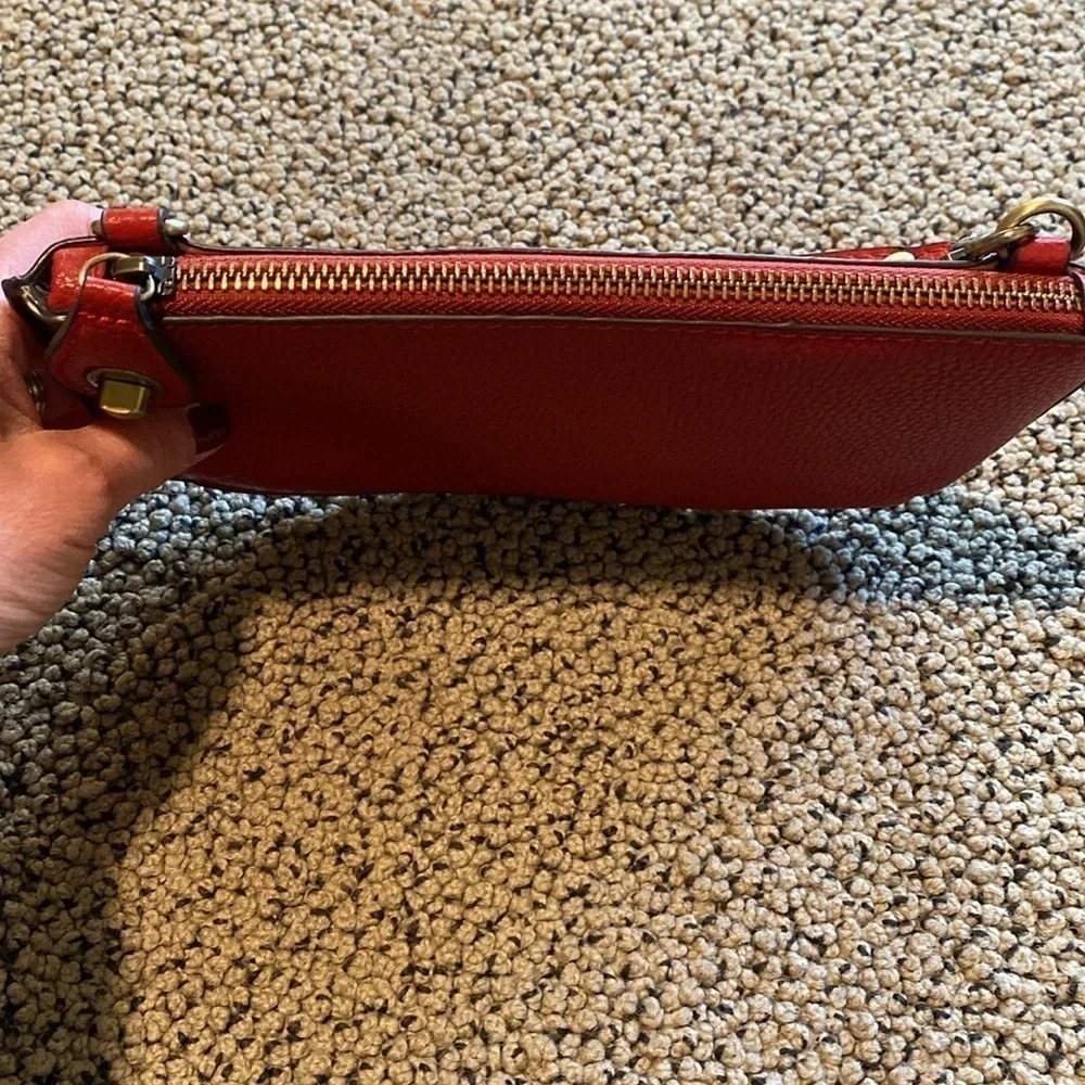 Joy Susan Maroon Clutch/Wristlet Bag in Like New Condition